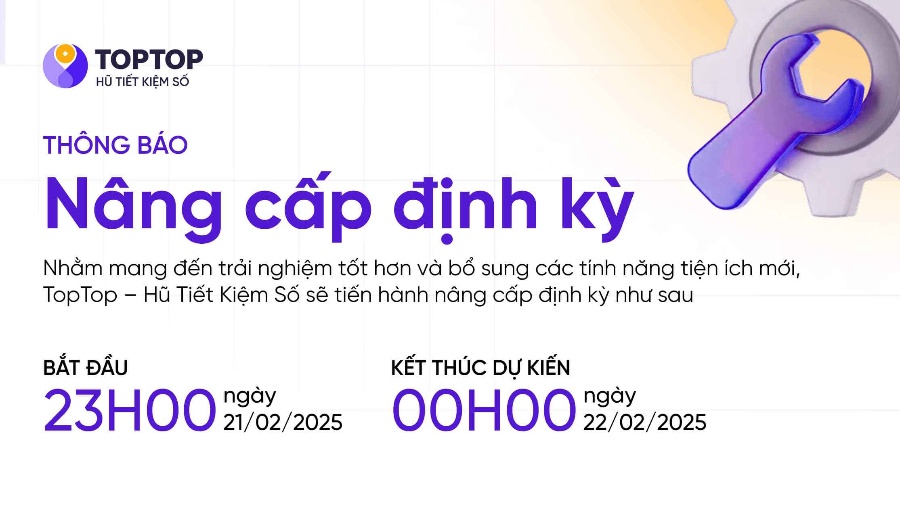 THÔNG BÁO NÂNG CẤP ĐỊNH KỲ