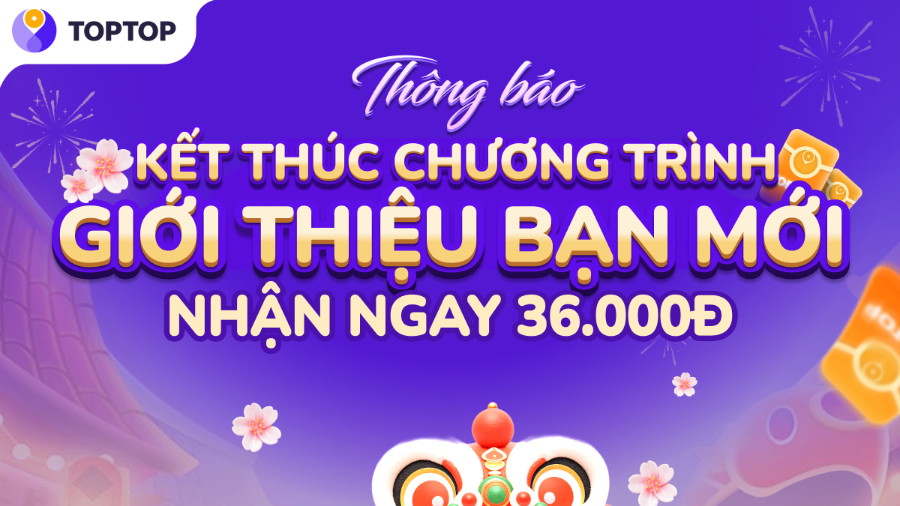 THÔNG BÁO KẾT THÚC CHƯƠNG TRÌNH GIỚI THIỆU BẠN MỚI NHẬN 36K